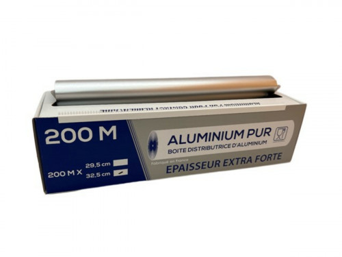 Aluminium en boîte distributrice 200 m x 33 cm