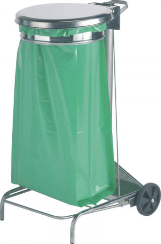 Support sac poubelle inox 110 L Collecroule Rossignol
