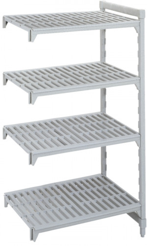 Rayonnage additionnel acier 134 cm x 170 cm 720 kg 4 étagères Camshelving Cambro