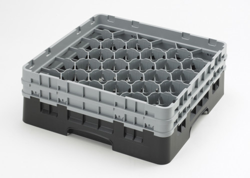 Casier lave-verres 30 compartiments 50x50x14,3 cm 7,94 cm 9 cm Camrack Cambro