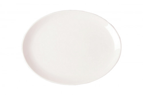 Plat ovale ivoire porcelaine 32,3x23 cm Nano Rak