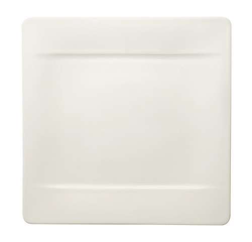 Assiette plate carré ivoire porcelaine bone china 31x31 cm Modern Grace Villeroy & Boch