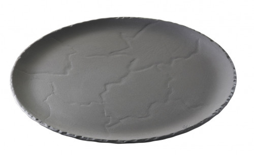 Assiette plate rond noir porcelaine Ø 28,5 cm Basalt Revol