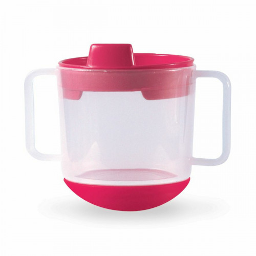 Tasse inversable rond rouge polypropylène (pp) 20 cl Vaisselle Enfance Plastorex