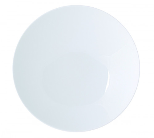 Assiette coupe creuse rond blanc porcelaine vitrifiée Ø 25 cm Coupe Astera