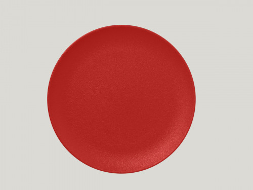 Assiette plate rond rouge Ember porcelaine Ø 21 cm Neo Fusion Rak