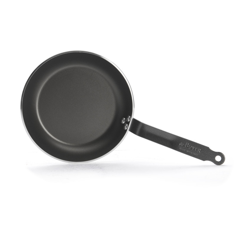 Poêle rond aluminium Revêtement anti-adhésif Ø 24 cm Choc Resto Induction De Buyer