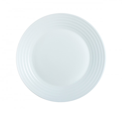 Assiette plate rond blanc verre Ø 19 cm Stairo Arcoroc