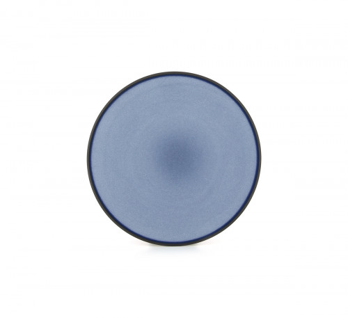 Assiette coupe plate rond bleu porcelaine culinaire Ø 21,5 cm Revol