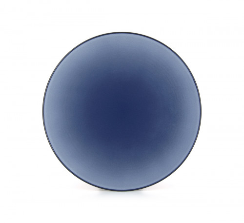 Assiette coupe plate rond bleu porcelaine Ø 28 cm Revol
