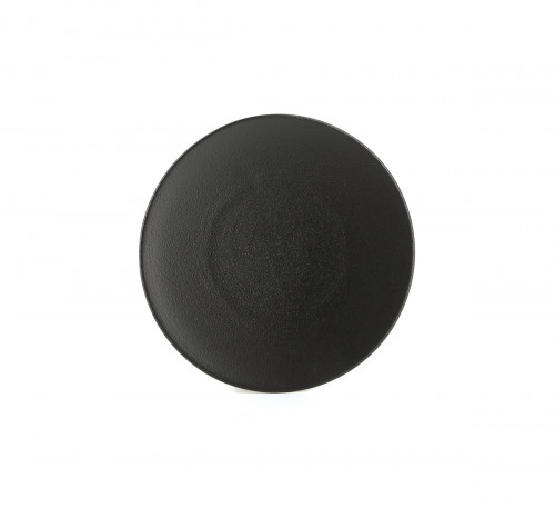 Assiette coupe plate rond noir porcelaine culinaire Ø 21,5 cm Revol
