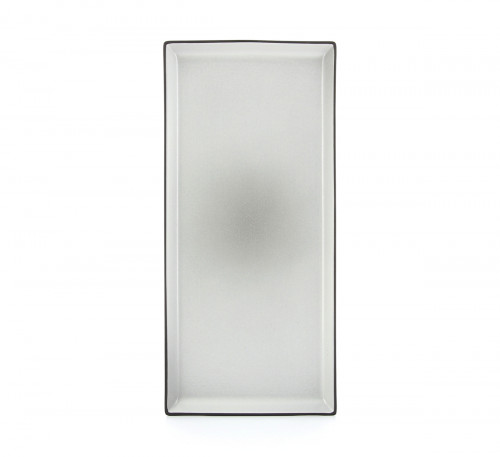 Assiette plate rectangulaire gris porcelaine 32,5x15 cm Revol