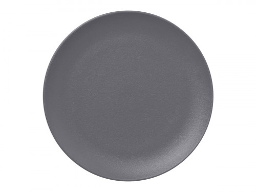 Assiette plate rond gris porcelaine vitrifiée Ø 24 cm Neo Fusion Rak