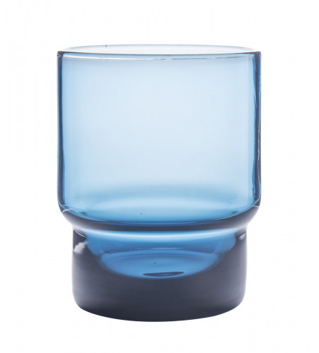 Gobelet forme basse bleu verre 22 cl Pro.mundi
