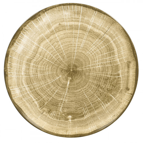 Assiette coupe plate rond moss porcelaine vitrifiée Ø 20,9 cm Woodart Rak