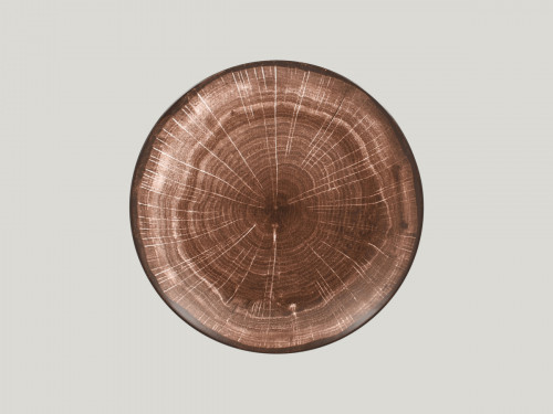 Assiette coupe plate rond oak porcelaine Ø 29 cm Woodart Rak