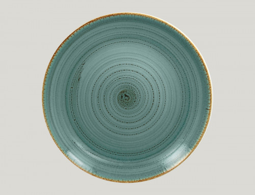 Assiette coupe plate rond lagon porcelaine Ø 31 cm Twirl Rak