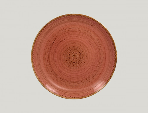 Assiette coupe plate rond coral porcelaine Ø 27 cm Twirl Rak