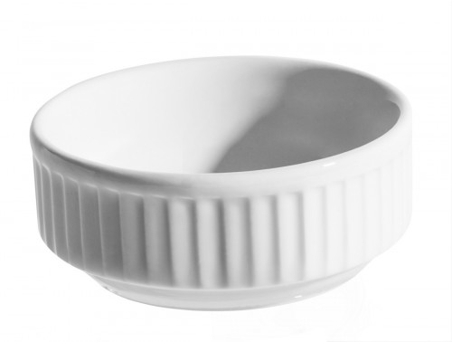 Coupelle rond blanc porcelaine Ø 7 cm Plisse Pillivuyt
