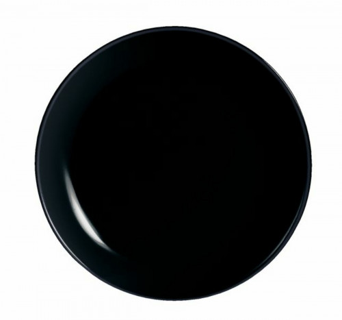 Assiette plate rond noir verre Ø 19 cm Evolutions Arcoroc Arcoroc