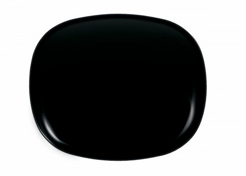 Assiette plate rectangulaire noir verre 28,1x24,1 cm Evolutions Arcoroc Arcoroc