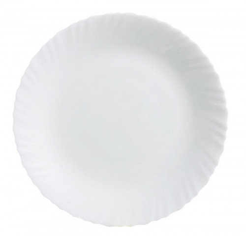 Assiette plate rond blanc verre Ø 27,3 cm Feston Arcoroc