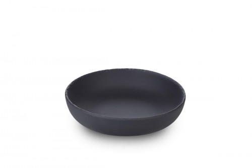 Assiette coupe creuse rond noir porcelaine Ø 22 cm Basalt Revol