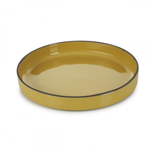 Assiette creuse rond jaune porcelaine culinaire Ø 23 cm Caractère Revol