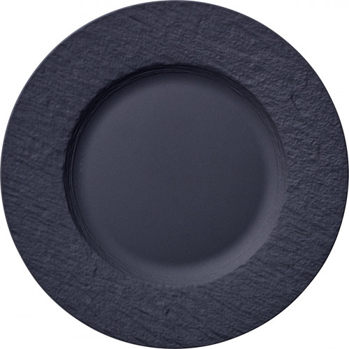 Assiette plate rond noir porcelaine Ø 22 cm The Rock Villeroy & Boch