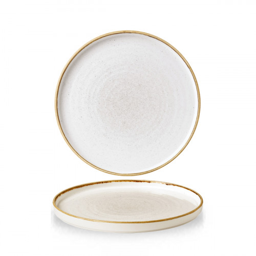 Assiette plate rond barley white porcelaine Ø 21 cm Stonecast Churchill