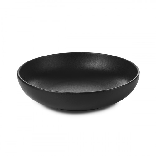 Assiette creuse rond noir porcelaine Ø 17,5 cm Adelie Revol