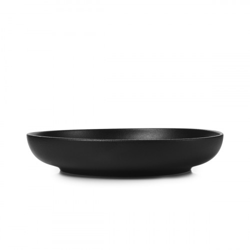 Assiette creuse rond noir porcelaine Ø 23,5 cm Adelie Revol