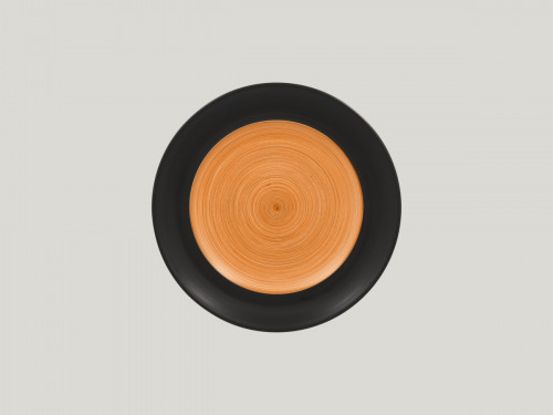 Assiette plate rond orange porcelaine Ø 24 cm Trinidad Rak