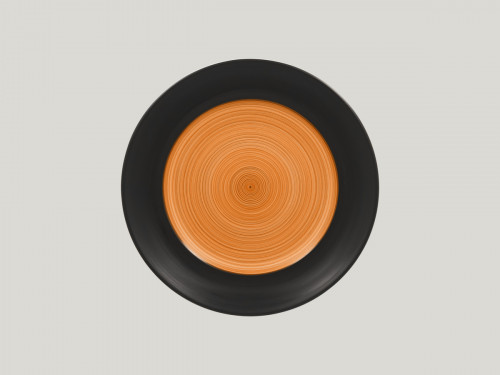 Assiette plate rond orange porcelaine Ø 27 cm Trinidad Rak