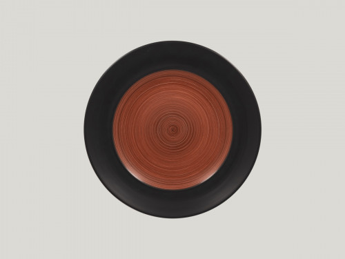 Assiette plate rond marron porcelaine Ø 27 cm Trinidad Rak