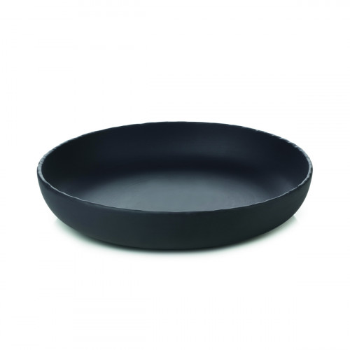Assiette coupe creuse rond noir porcelaine Ø 27 cm Basalt Revol