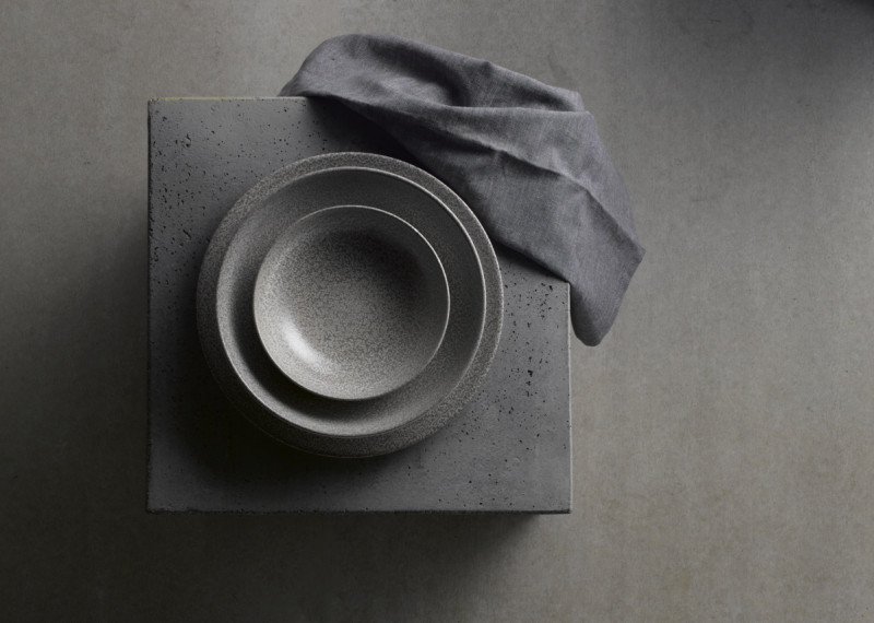 Assiette plate rectangulaire gris porcelaine 35,5x18,9 cm Evo Origins Dudson