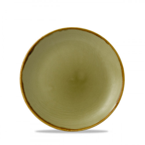 Assiette coupe plate rond vert porcelaine Ø 16,5 cm Harvest Dudson