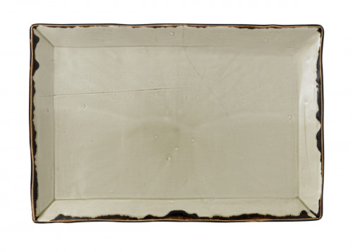 Assiette plate rectangulaire beige porcelaine 34,5x23,3 cm Harvest Dudson