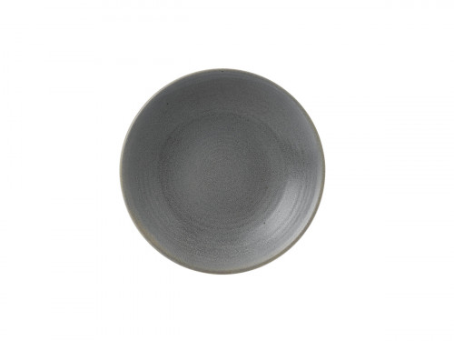 Assiette creuse rond gris porcelaine Ø 24,3 cm Evo Dudson