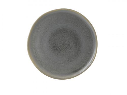 Assiette coupe plate rond gris porcelaine Ø 32 cm Evo Dudson
