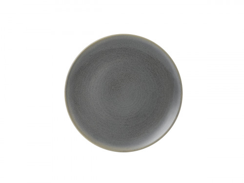 Assiette coupe plate rond gris porcelaine Ø 27,3 cm Evo Dudson