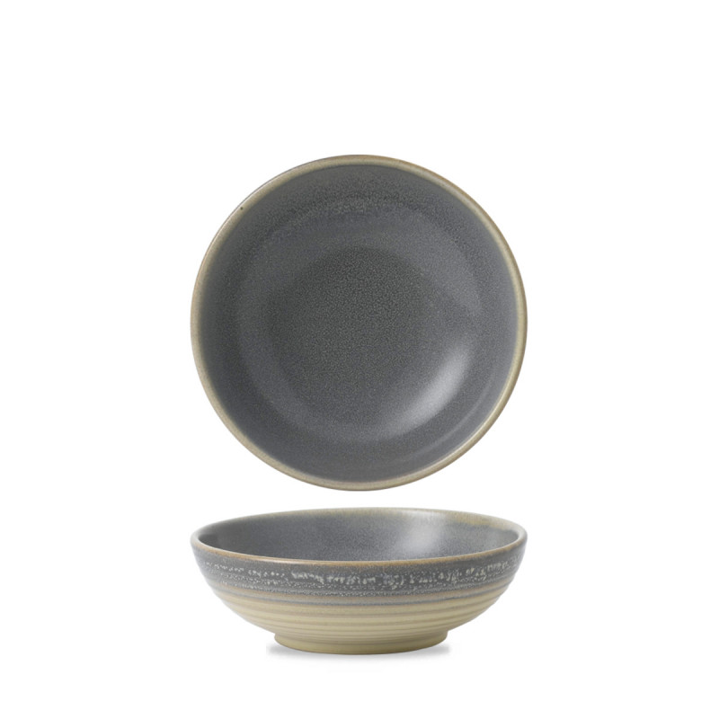 Bol rond gris porcelaine Ø 17,8 cm Evo Dudson