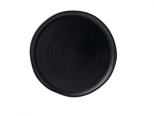 Assiette coupe plate rond noir porcelaine Ø 32 cm Evo Dudson