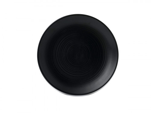 Assiette plate rond noir porcelaine Ø 29,5 cm Evo Dudson