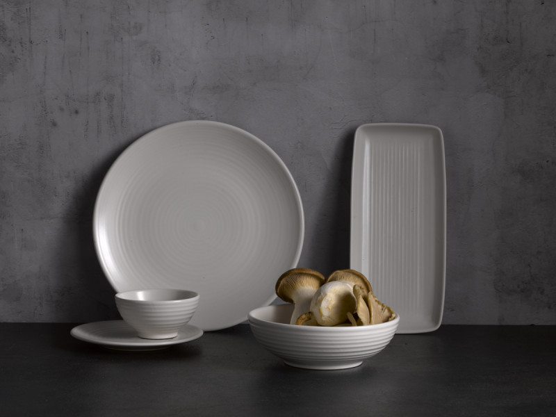 Assiette plate rond blanc porcelaine Ø 16,2 cm Evo Dudson