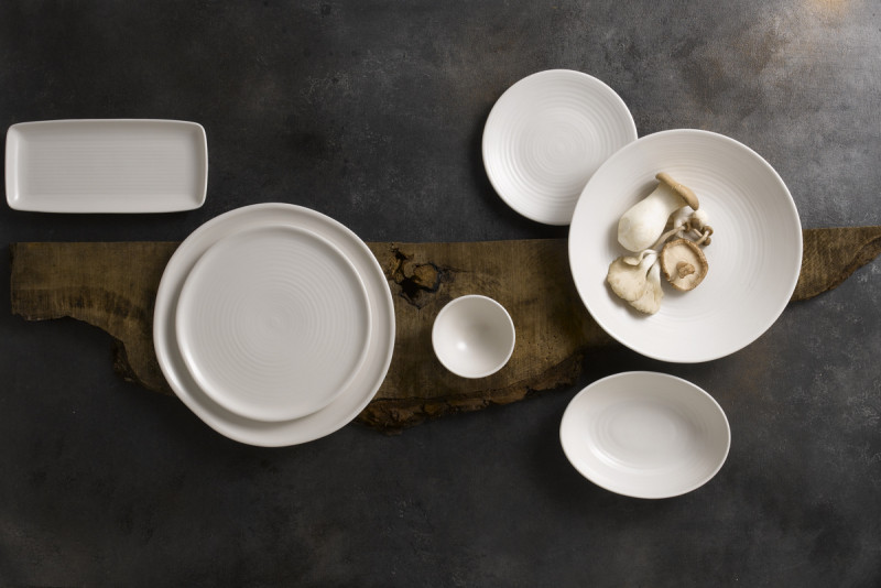 Assiette plate rectangulaire blanc porcelaine 27,2x12,5 cm Evo Dudson