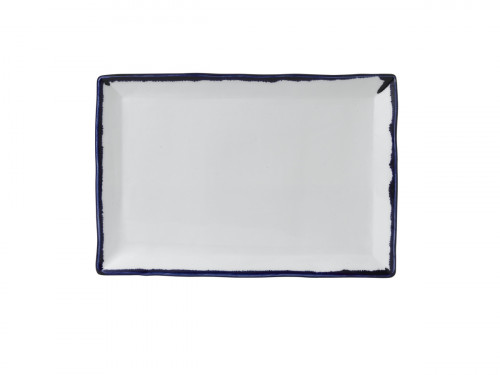 Assiette plate rectangulaire blanc porcelaine 34,5x23,3 cm Harvest Dudson