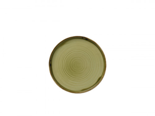 Assiette plate rond vert porcelaine Ø 21 cm Harvest Dudson
