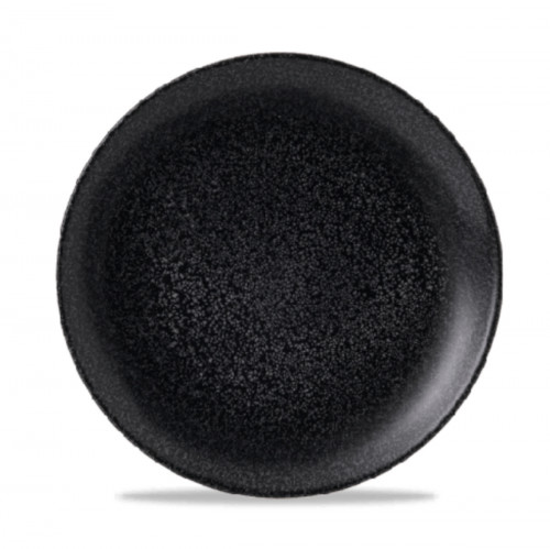 Assiette coupe plate rond noir porcelaine Ø 28,8 cm Evo Origins Dudson